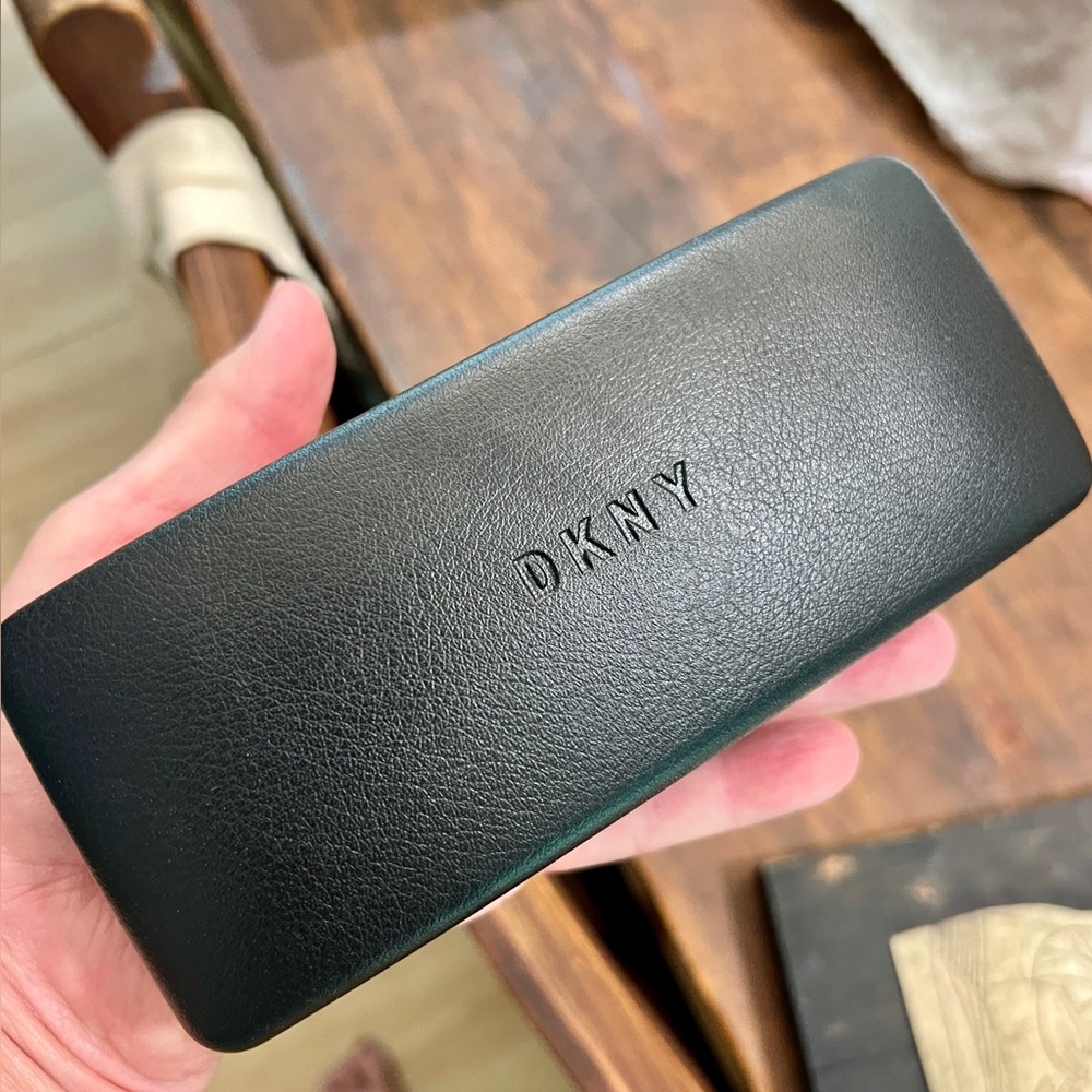 Embossed DKNY Eyeglasses Case - NWOT and ready for you! Sturdy and elegant.